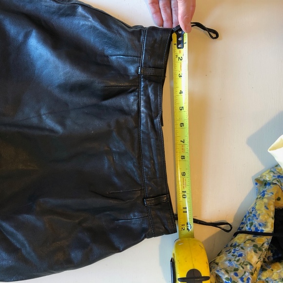 Vintage 80s Leather Mini Skirt sz XS - Picture 8 of 8